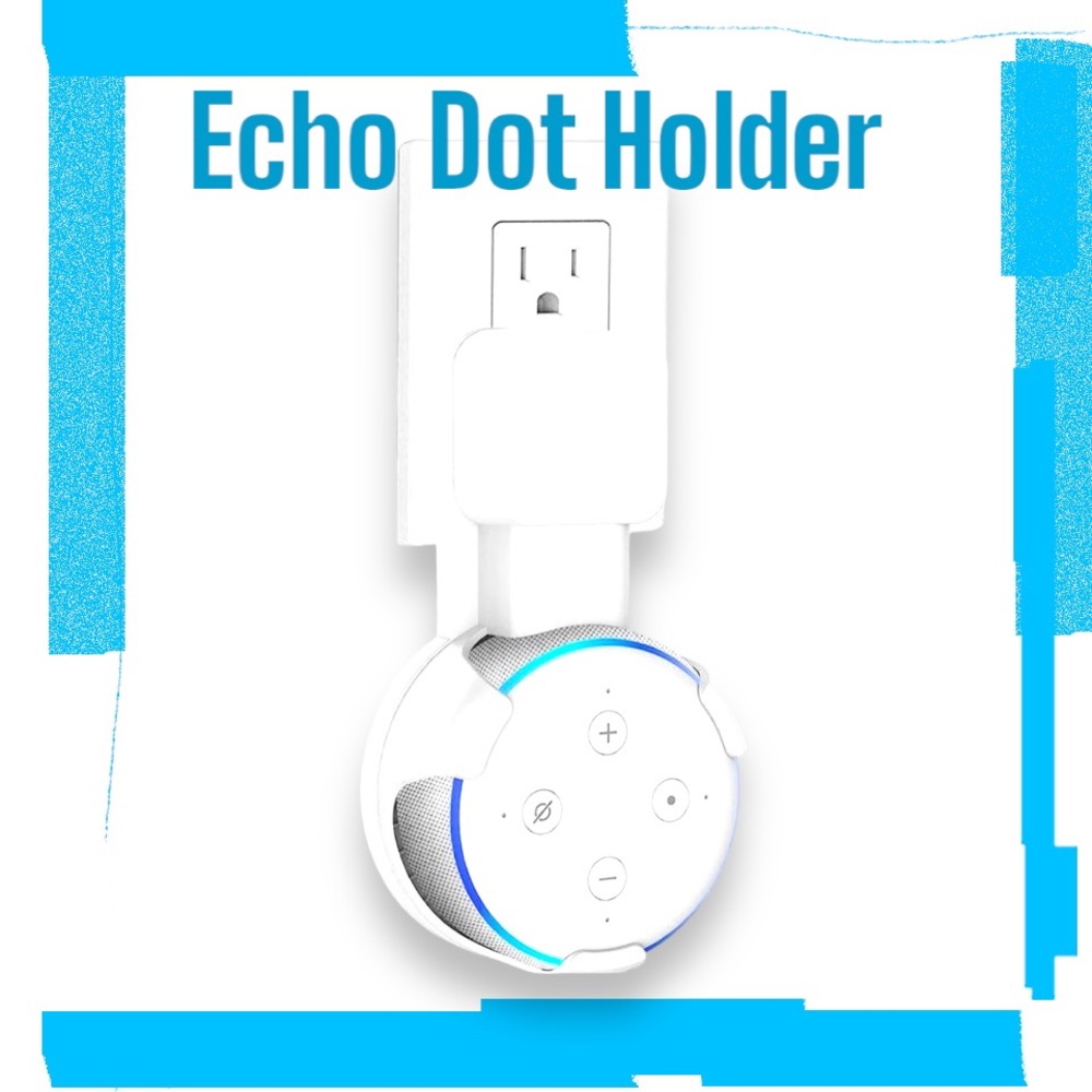 Amazon Alexa Dot wall holder - white
